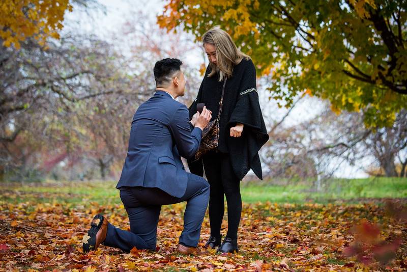 A Beautiful Fall Surprise Proposal | Jason + Tiffany