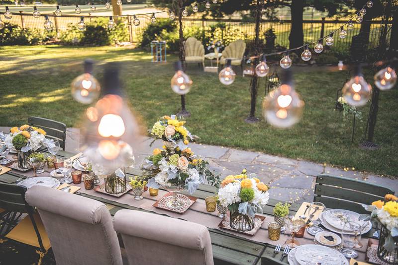 Wedding Scape | Idyllic Backyard Garden Affair