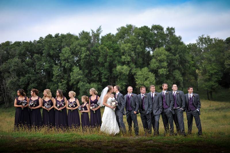 Simply Elegant Plum, Eggplant Wedding | Adam & Ashley