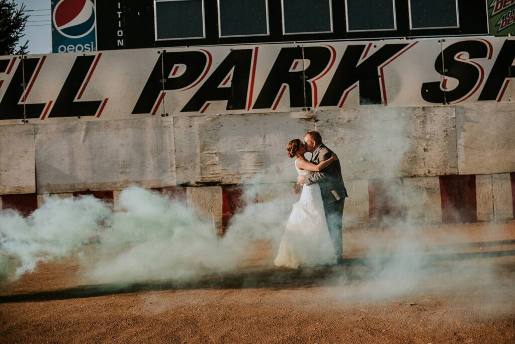 An Angell Park Speedway Wedding | Ashley + Mike
