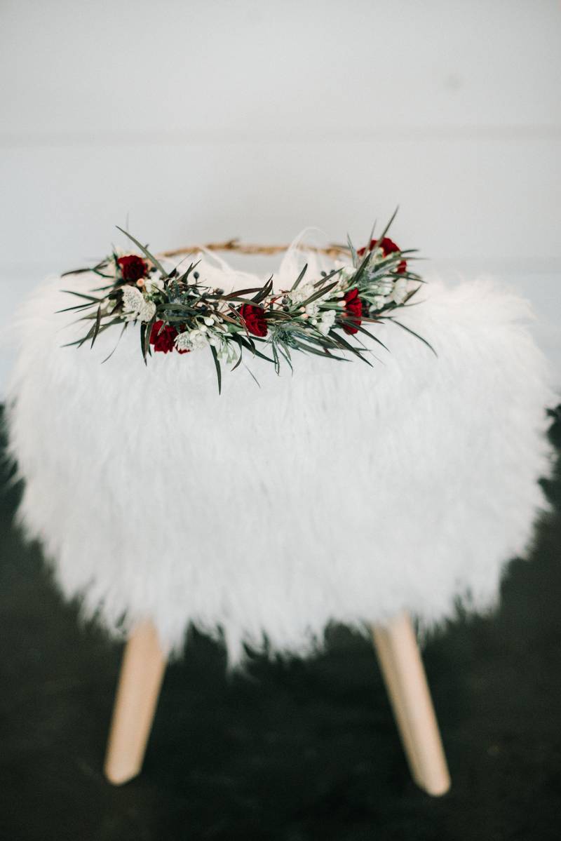 head floral crown, bridal flower crown, boho floral crown