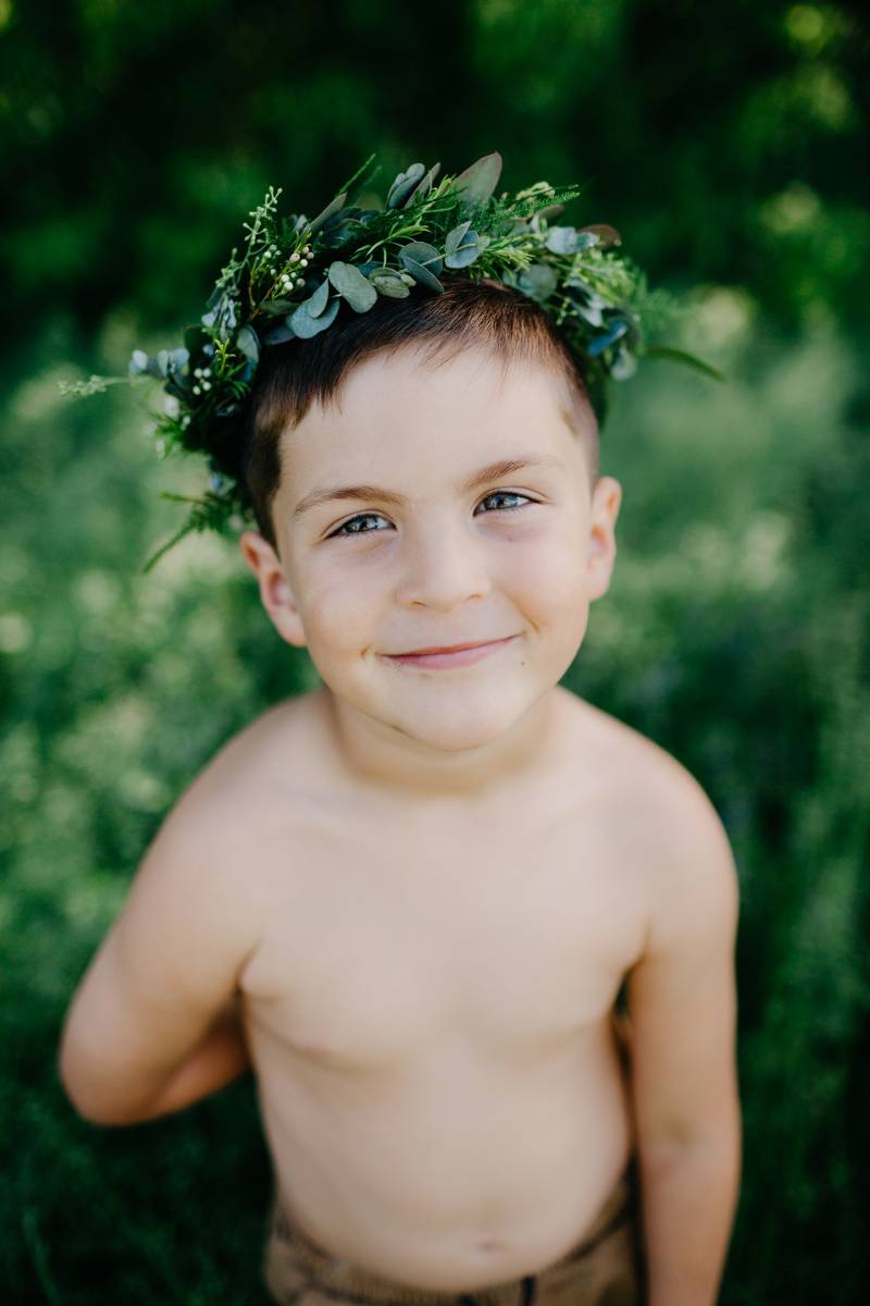 floral flower crown boho floral crown greenery bridal crown