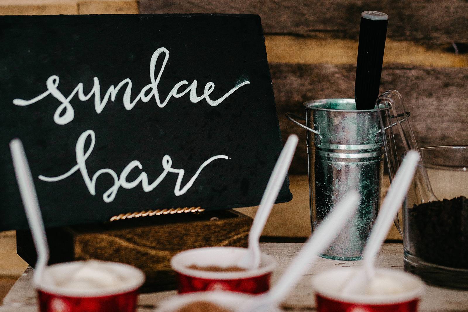sundae bar ice cream bar station sweets station ideas wisconsin creamery ice cream vendor
