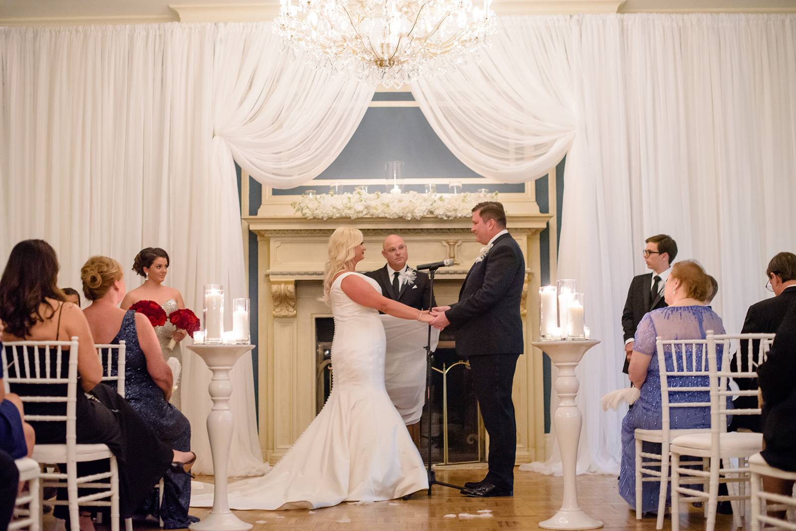 wedding ceremony design ideas, ceremony draping