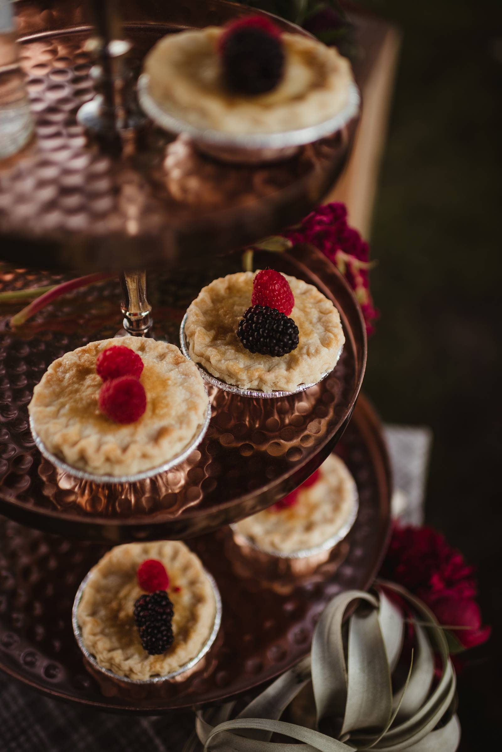 sweets station, dessert station, dessert bar, mini pies, mini pie