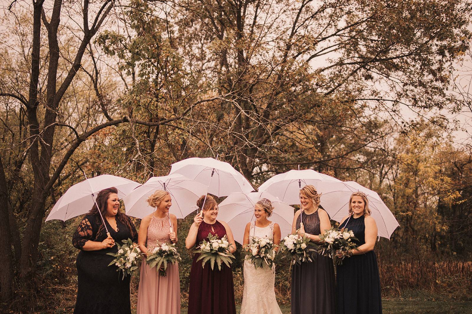 bridesmaids, bridesmaid dresses, fall wedding colors