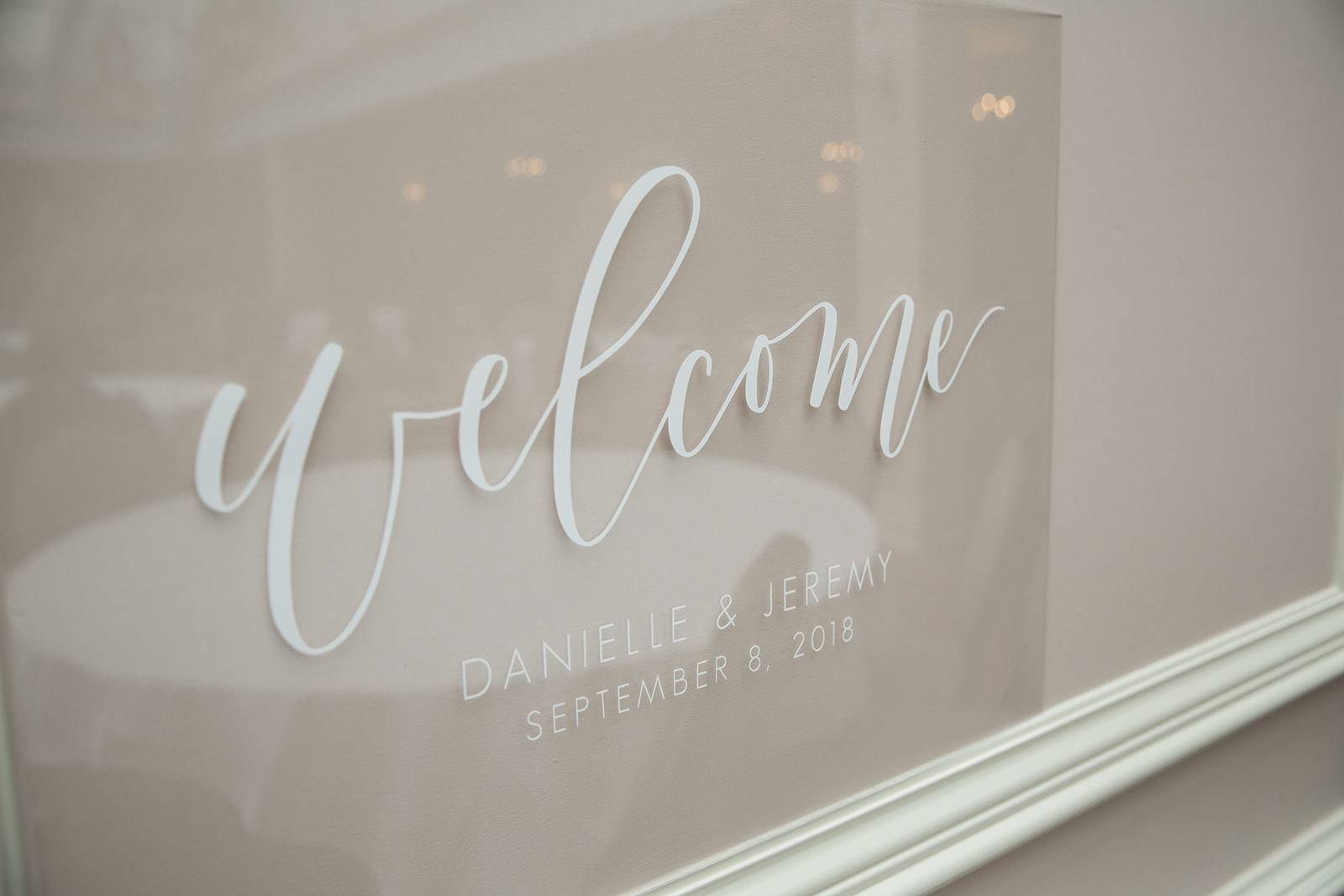 calligrrahy welcome sign
