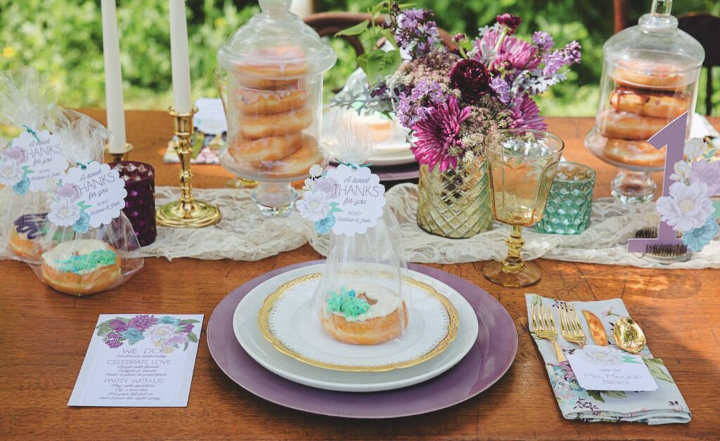 SWEET SPRING WEDDING INSPIRATION IN THE WOODS