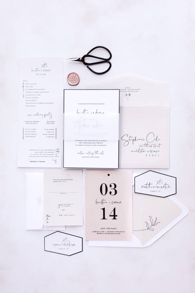 2020 WEDDING INVITATION + STATIONERY TRENDS | LOCAL MADISON WEDDING STATIONERS