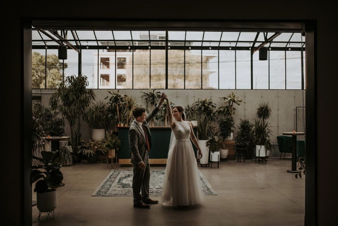 Botanical Bride and Groom