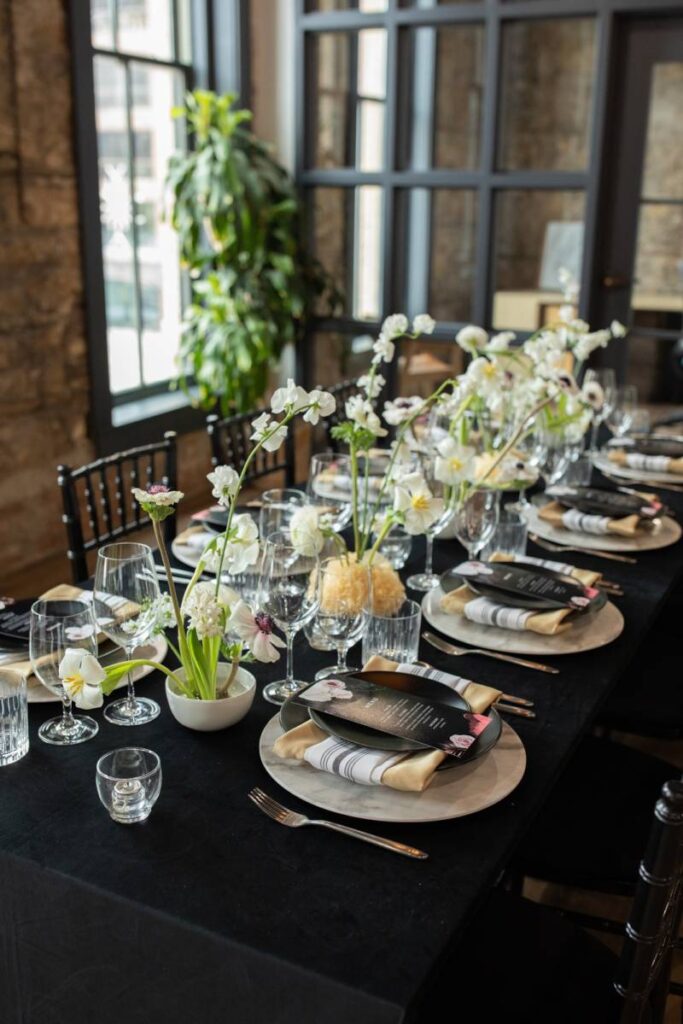 BLACK + WHITE CLEAN MODERN + ELEGANT  LGBTQ STYLED SHOOT AT ELLSWORTH BLOCK