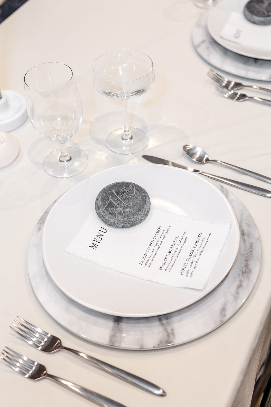 Delicate Industrial Modern  Table Setting