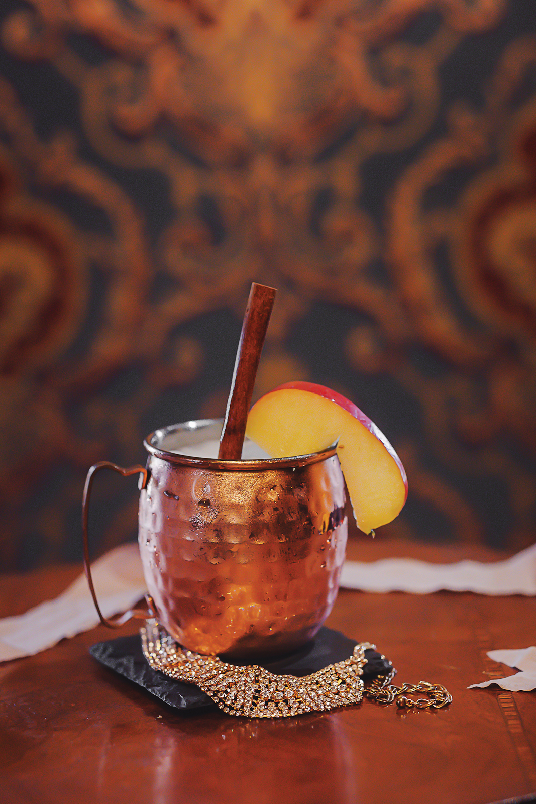 Apple Pie Moscow Mule Mocktail Cocktail