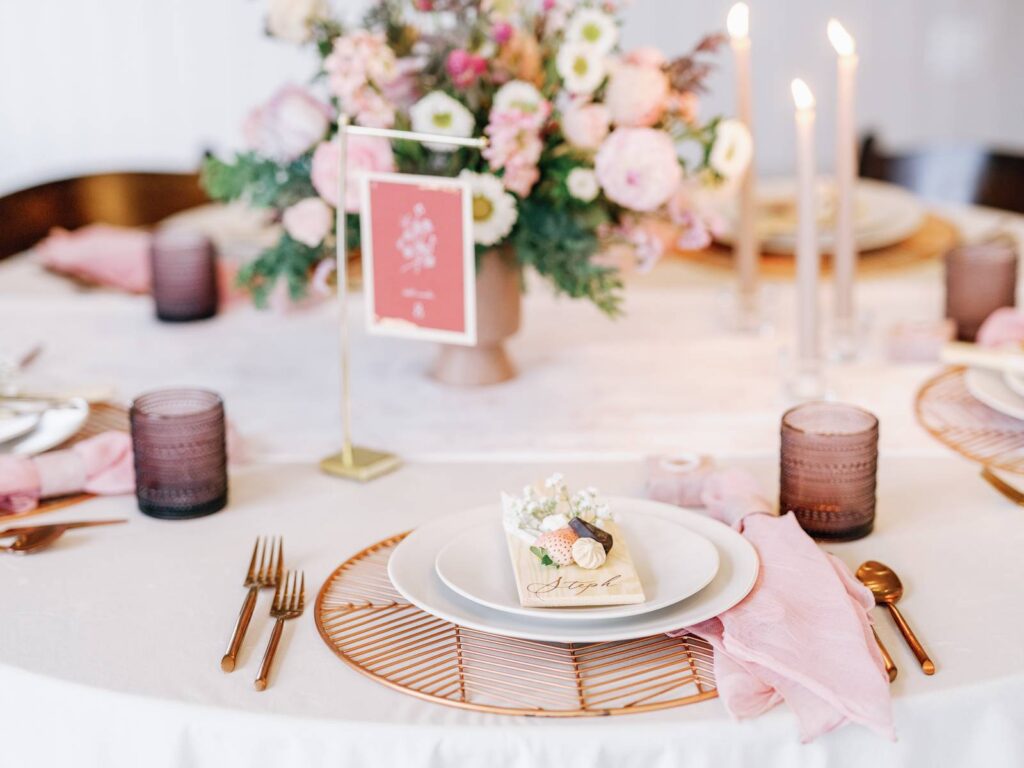 ROMANTIC SOFT SPRING-INSPIRED STYLED SHOOT WITH MODERN INDUSTRIAL FLAIR AT PALESTRINA EVENT CENTER