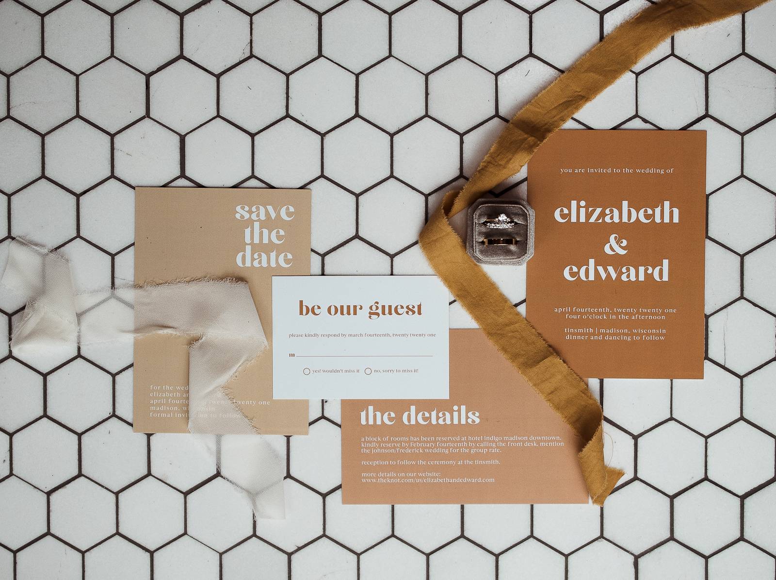 Modern Simple Wedding Invitation & Stationary