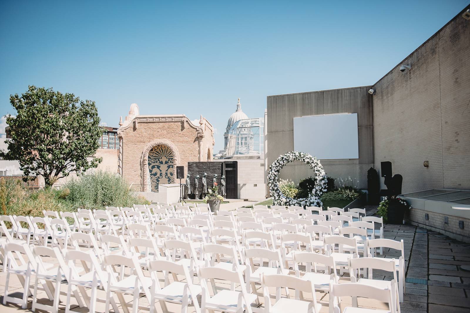 Modern rooftop Ceremony