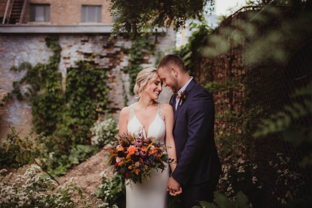 SIMPLE FALL INDUSTRIAL MEETS ELEGANT WEDDING AT THE TINSMITH | CATHY + ZACH