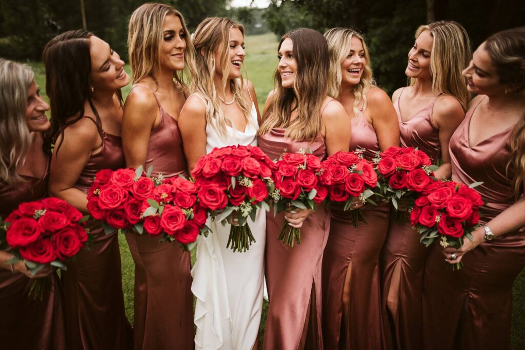 SLEEK + CONTEMPORARY WEDDING WITH POPS OF VIBRANT RED GARDEN ROSES AT DEVIL'S HEAD RESORT IN MERRIMAC, WISCONSIN | OLIVIA + LENNY