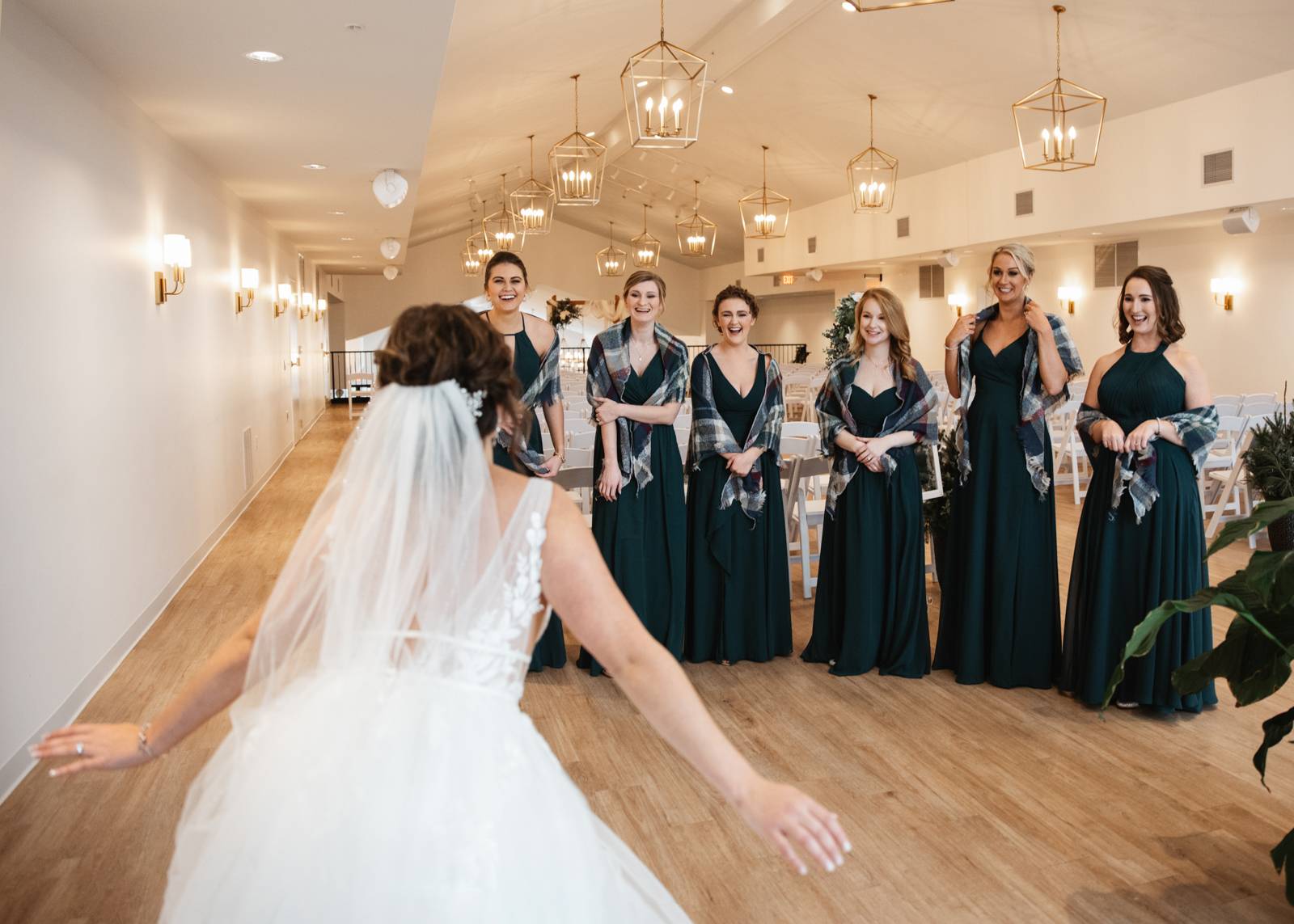 Bridesmaids First Look At Bride