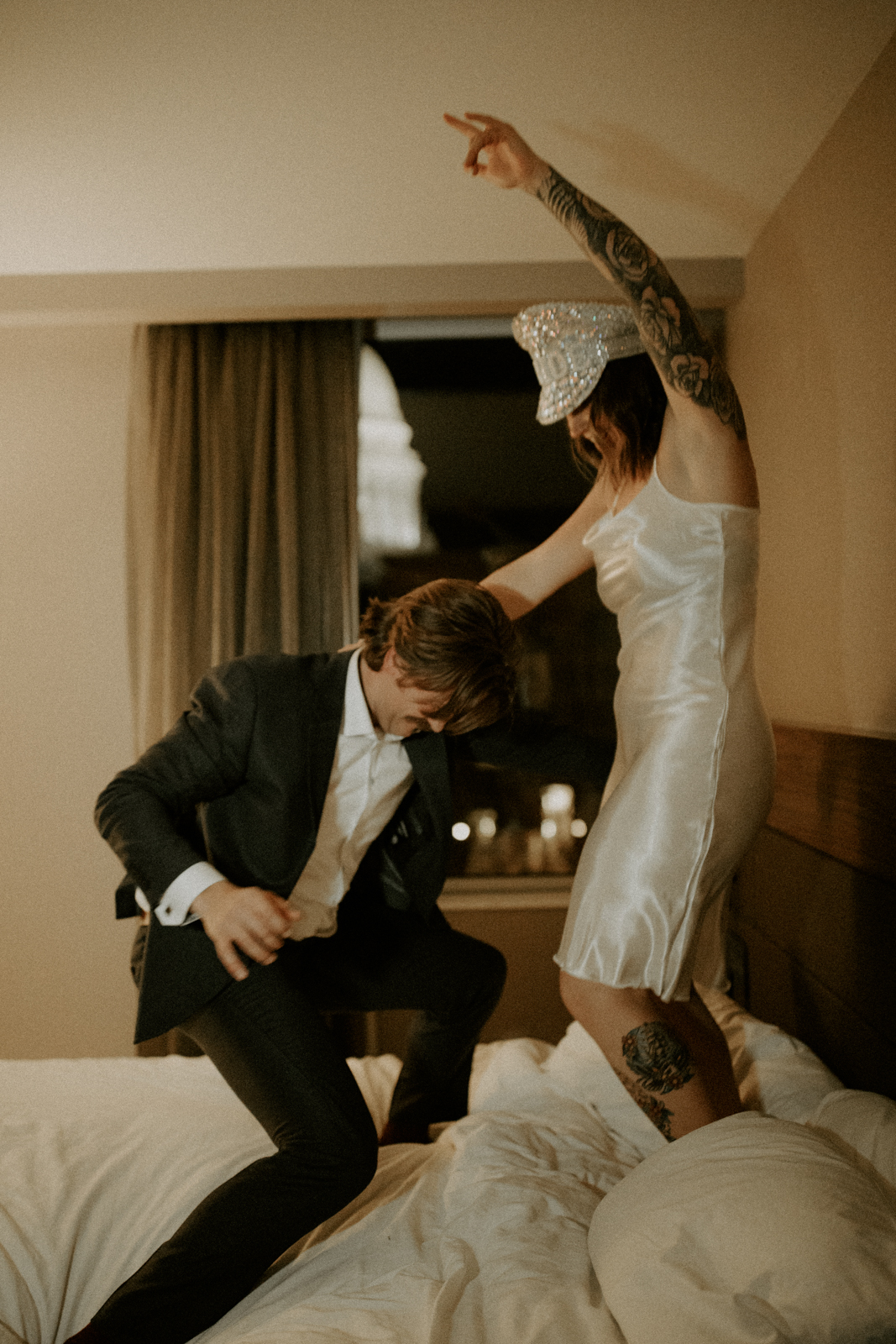 Edgy End Of Night Fun Hotel Room Pictures