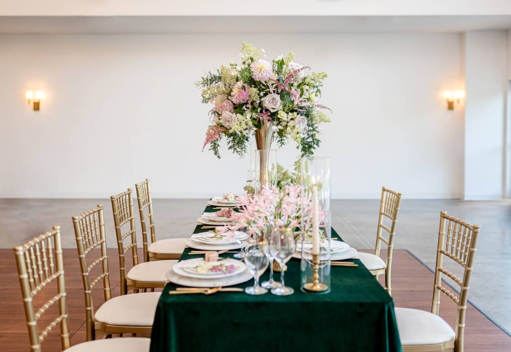 ELEGANT BOTANICAL-INSPIRED EMERALD + MAUVE WEDDING DESIGN AT THE ELOISE IN MOUNT HOREB WISCONSIN