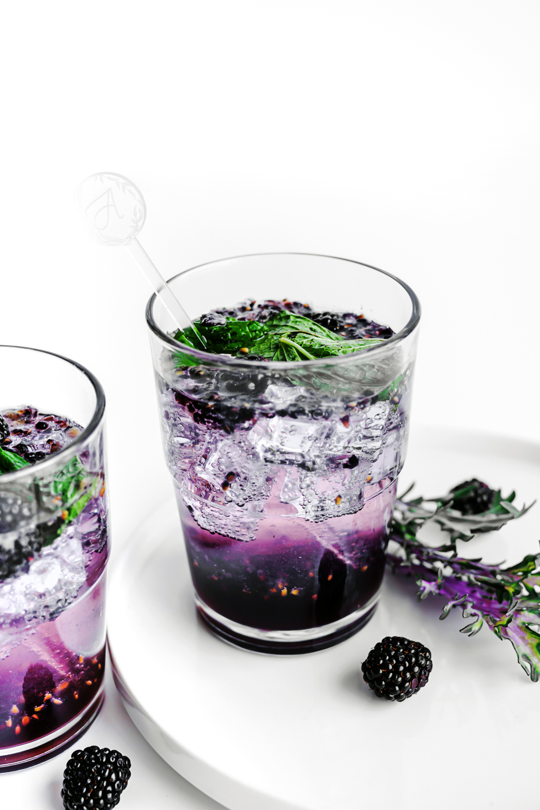 Blueberry Mojito Mocktail