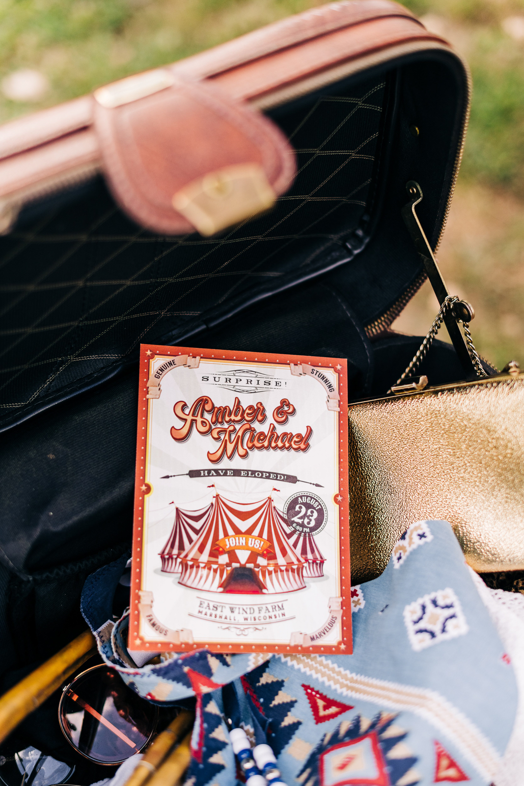 Fun Whimsical Wedding Elopement Invitation