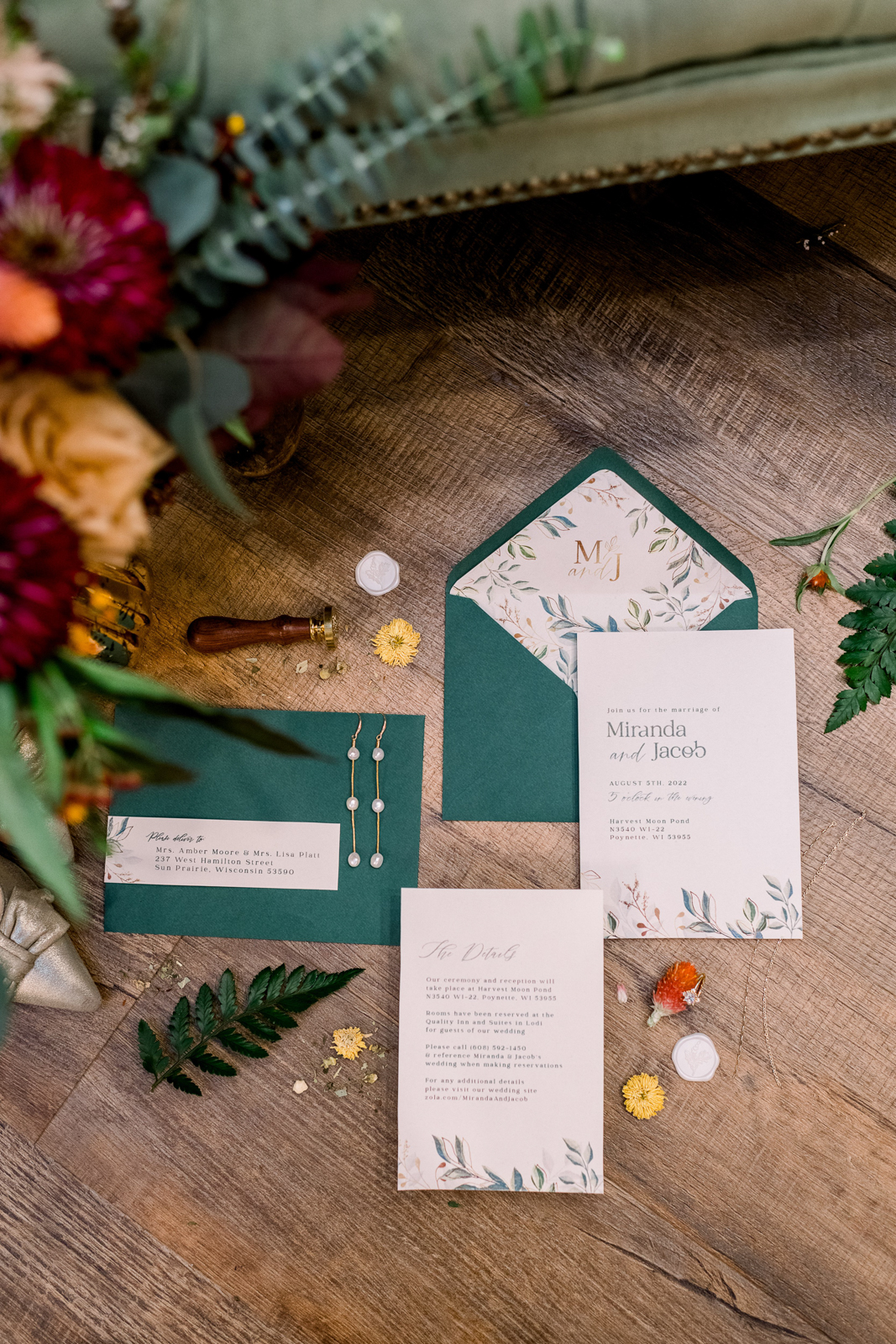 Modern Botanical Wedding Stationery