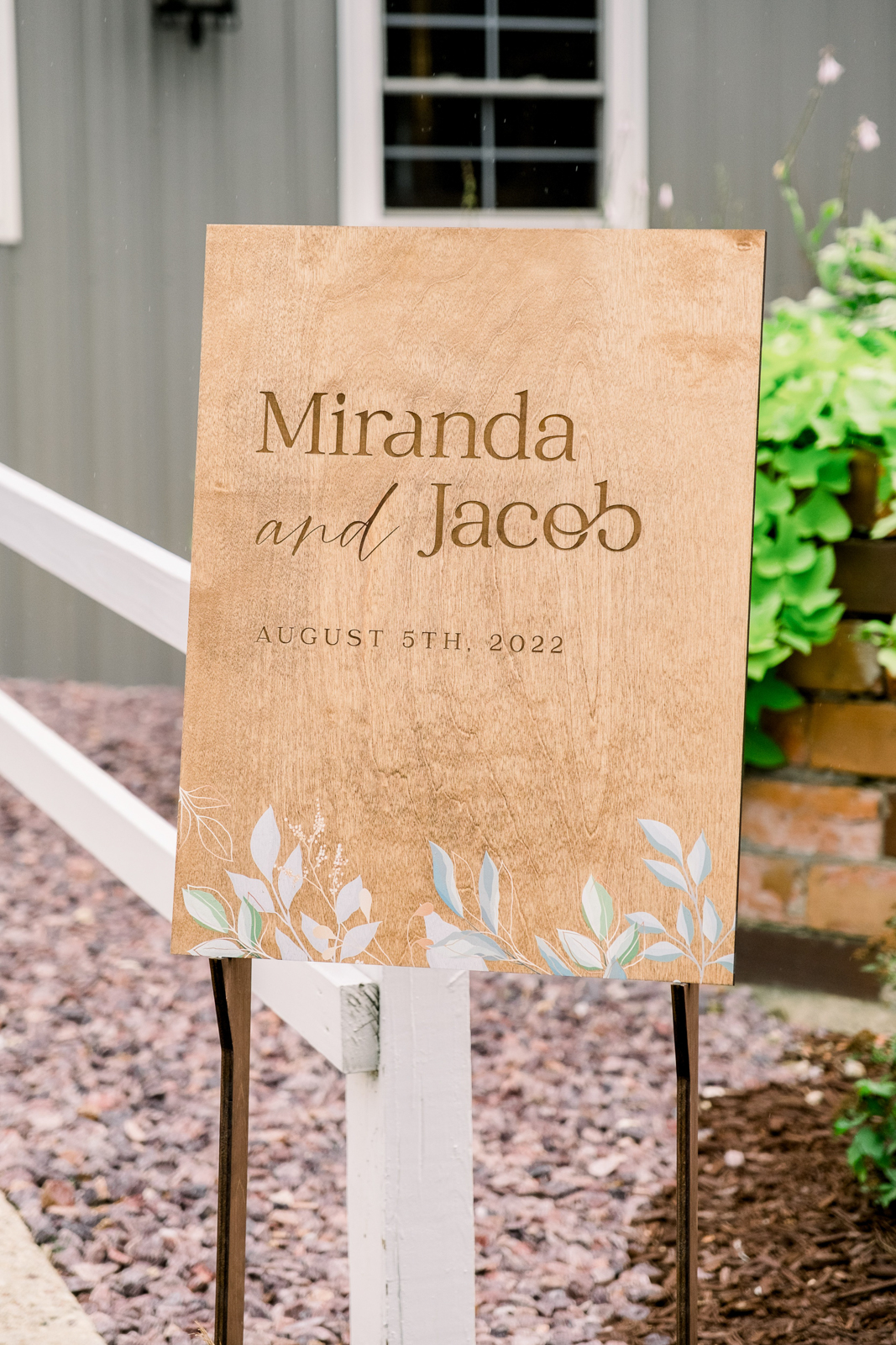 Simple Botanical Welcome Sign