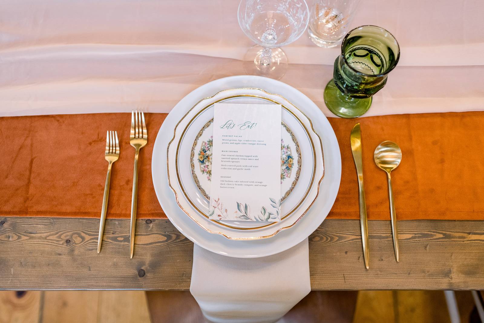 Romantic Vintage Table Setting