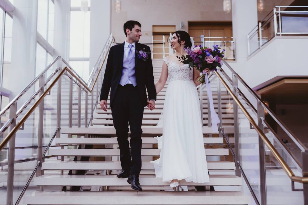 ROMANCE, RAIN, & LAVENDER HAZE: KAITY & ALEX’S WHIMSICAL DOWNTOWN WISCONSIN WEDDING