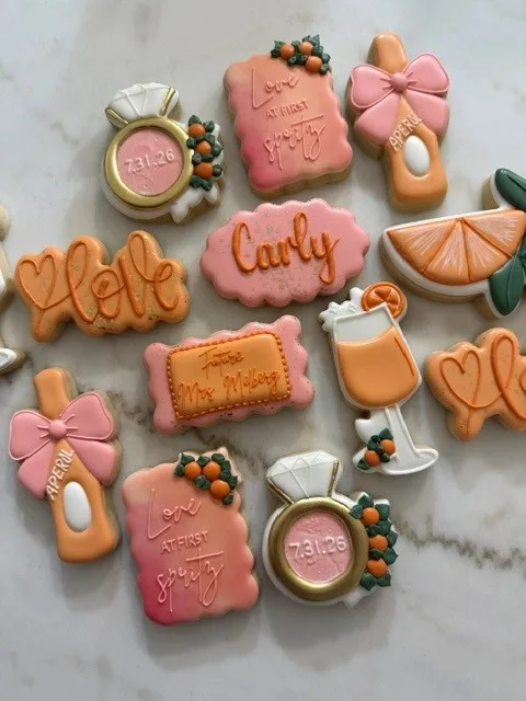 Princess J Cookie Creations – OrangeInspired Cookie Flatlay